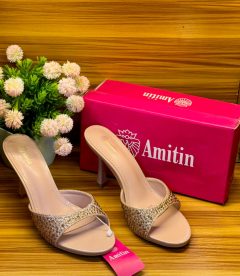 Sandales Mules à Talons « Glamour Scintillant » Amitin