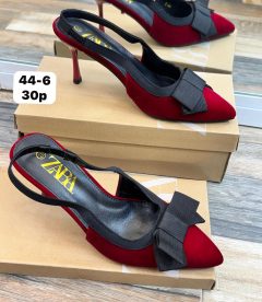 Escarpins Velours à Nœud Tissés